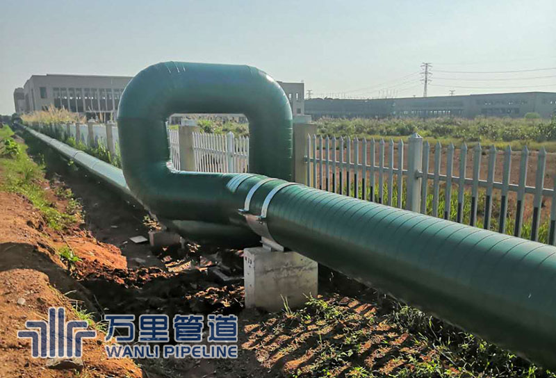 大唐江山公司娃哈哈支线供热工程水压试验一次成功